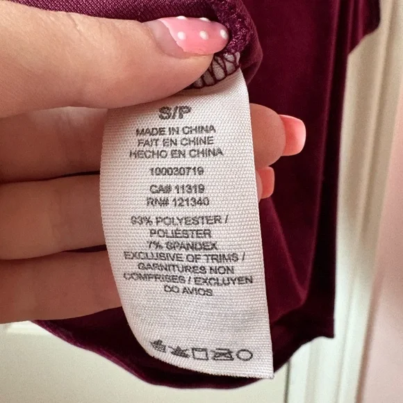 Garage Red Velvet Top - Picture 5 of 5